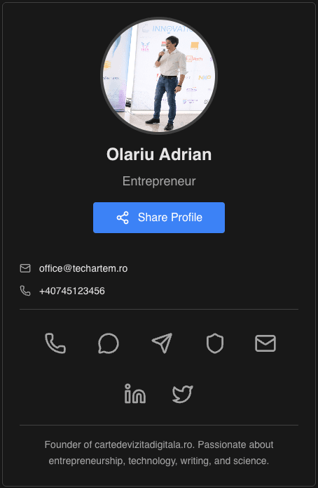 Profil digital pentru freelancer