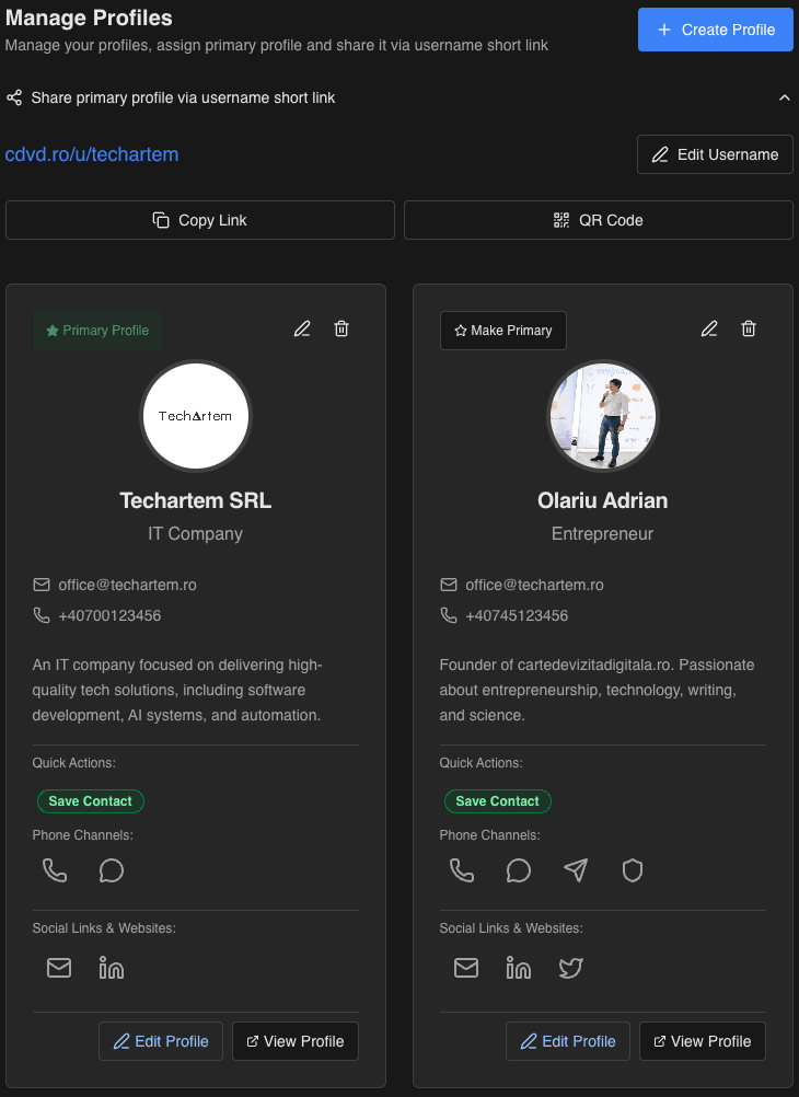 Profil digital individual