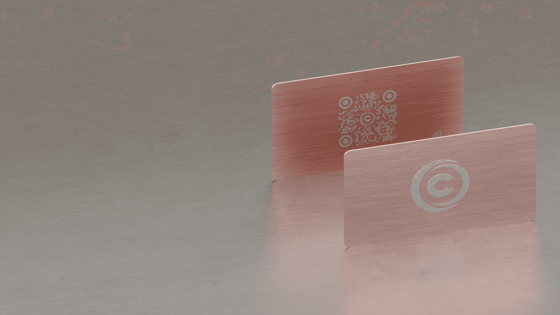 Carte de vizita digitala roz premium